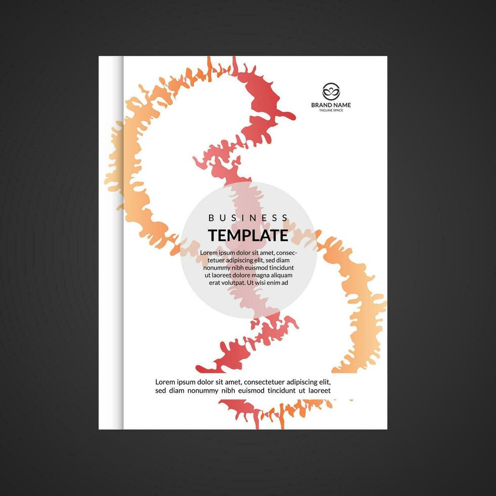 creative annual book cover design vector