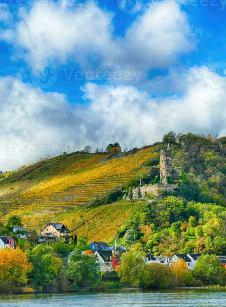 Furstenberg Castle Rheindiebach on the Rhine River photo