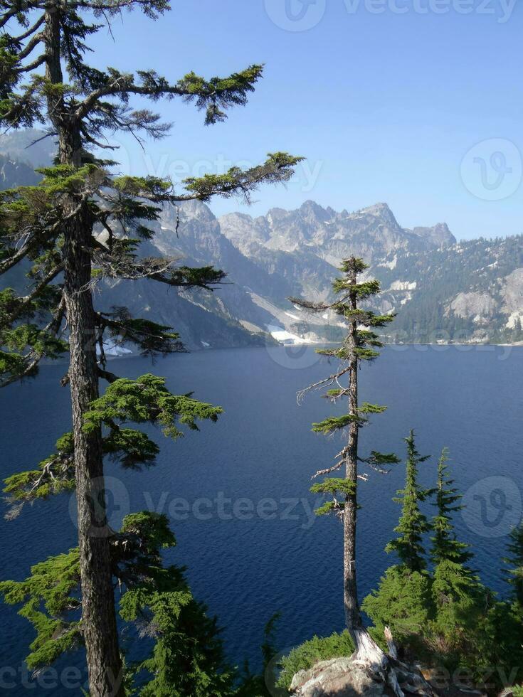 Snow Lake, a high alpine lake photo