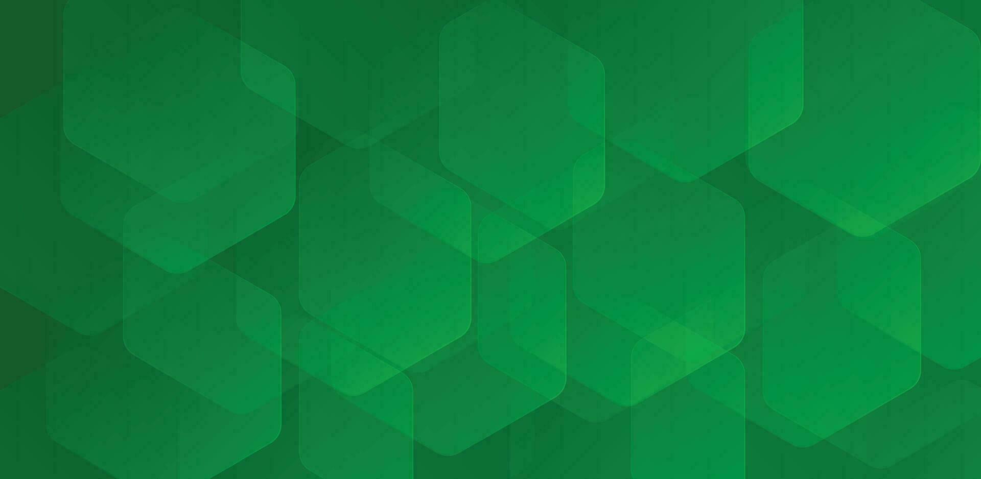 Dynamic Green Geometric Shape. Abstract Modern Hexagon Background Design for Technology Concept. Vector Illustration