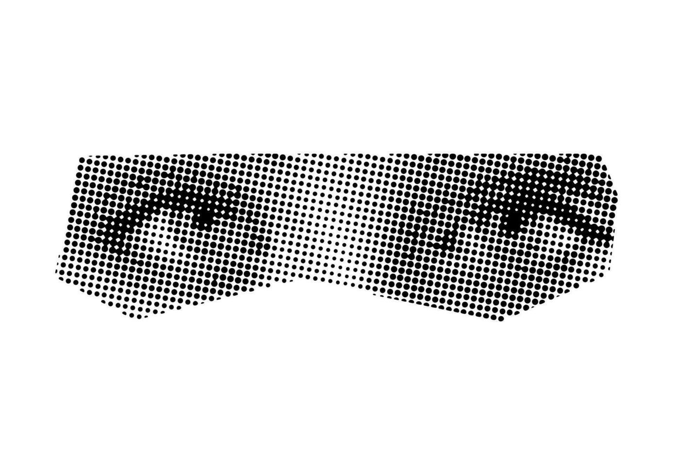 Punk y2k black and white collage elements. Female eye and gaze on white background vector