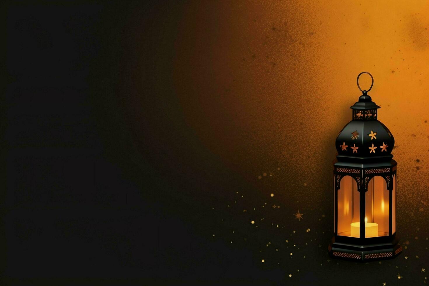 Eid mubarak and ramadan kareem greetings with islamic lantern and mosque. Eid al fitr background. Eid al fitr background of window concept by AI Generated photo