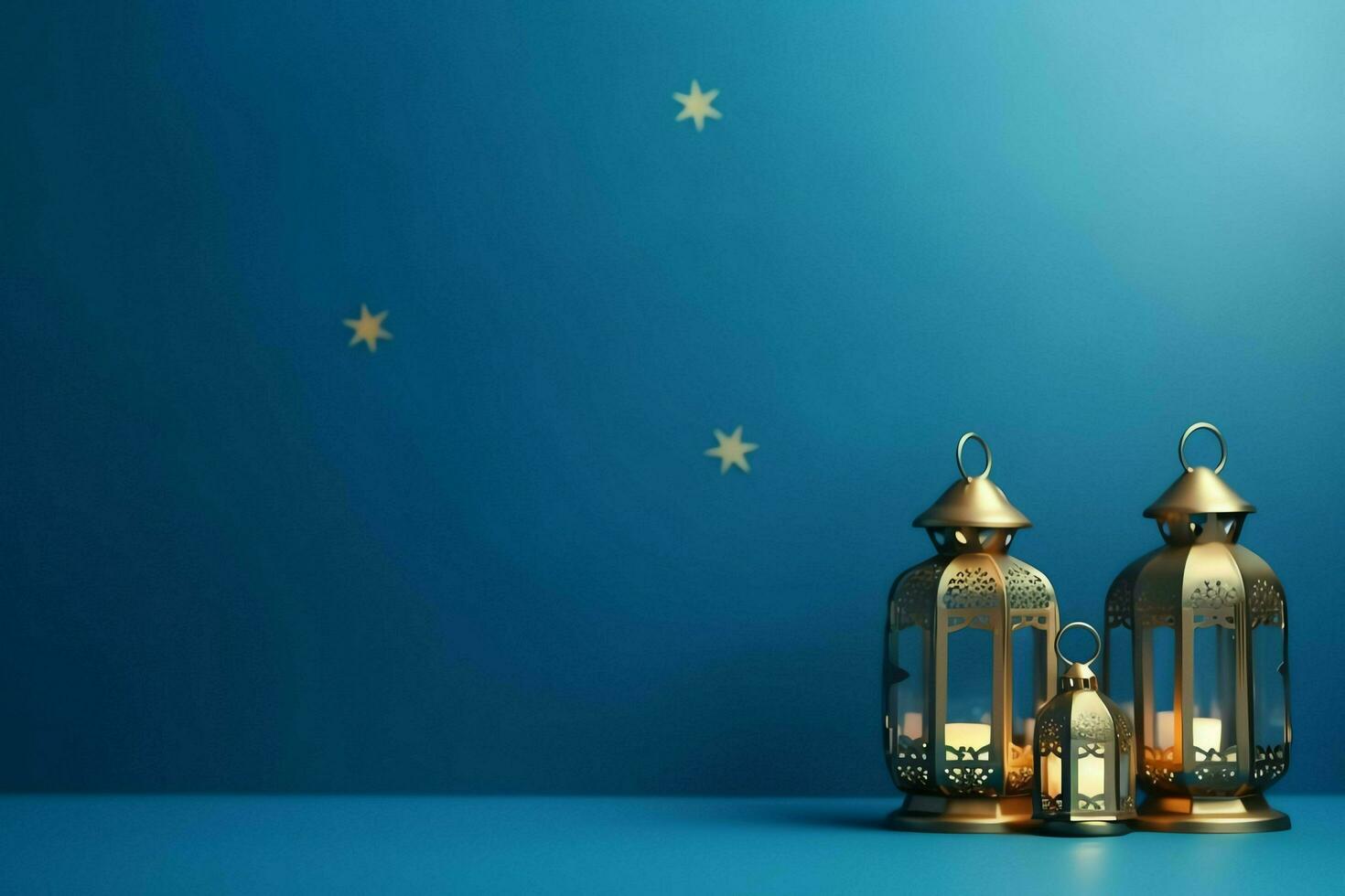 Eid mubarak and ramadan kareem greetings with islamic lantern and mosque. Eid al fitr background. Eid al fitr background of window concept by AI Generated photo