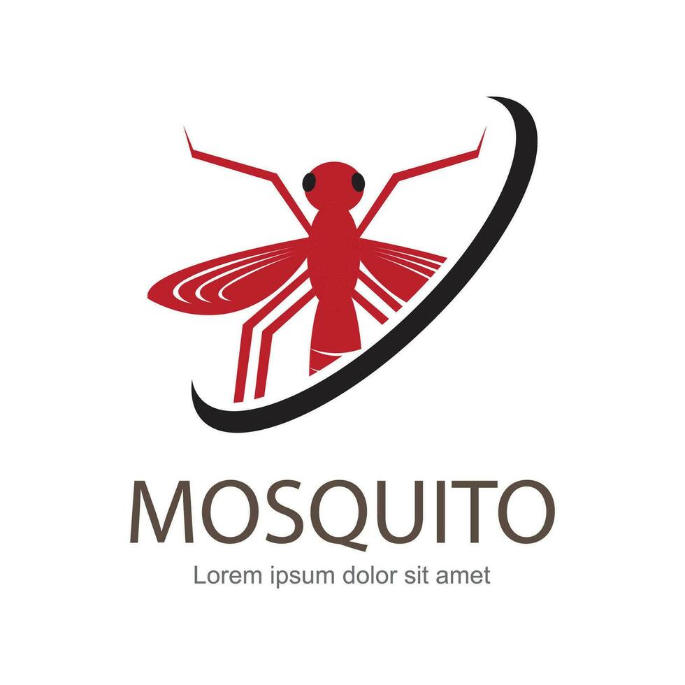 illustration vector. Target on mosquito. Mosquitoes carry many disease such as dengue fever, zika disease,enchaphalitits and else. vector