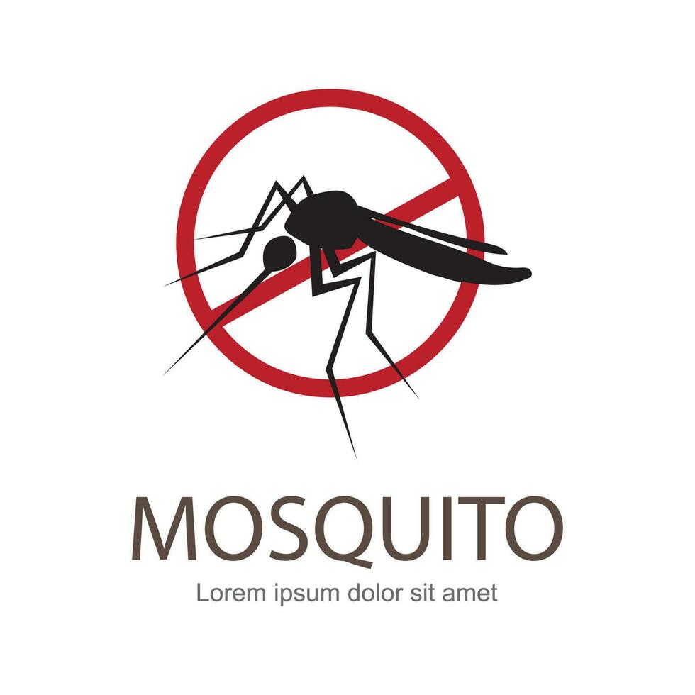 illustration vector. Target on mosquito. Mosquitoes carry many disease such as dengue fever, zika disease,enchaphalitits and else. vector