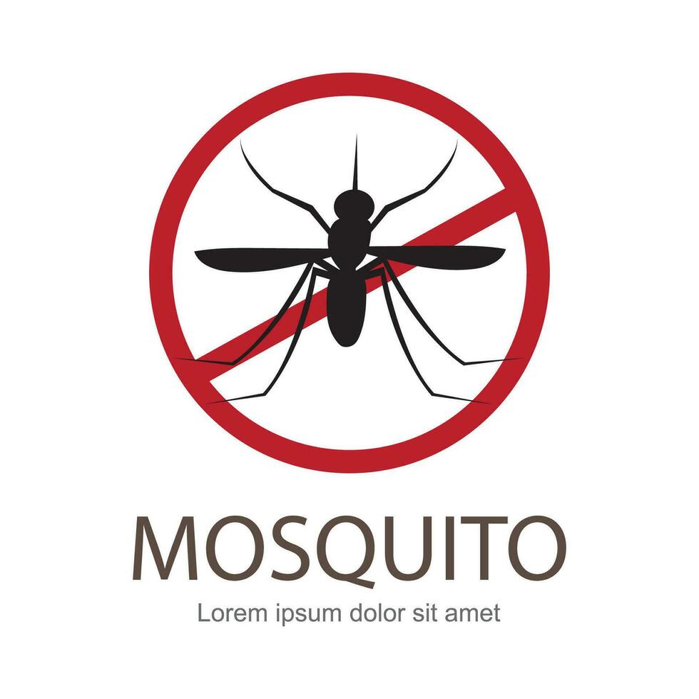 illustration vector. Target on mosquito. Mosquitoes carry many disease such as dengue fever, zika disease,enchaphalitits and else. vector