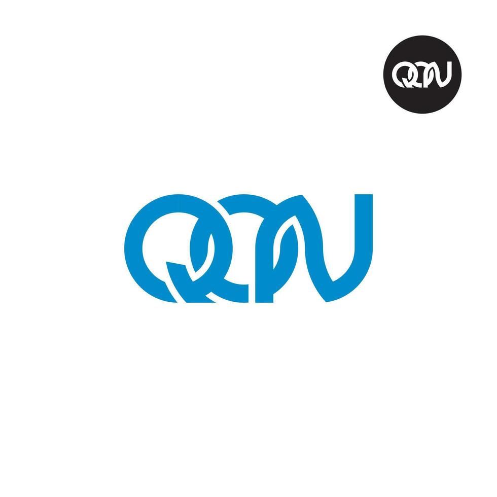 Letter QON Monogram Logo Design vector