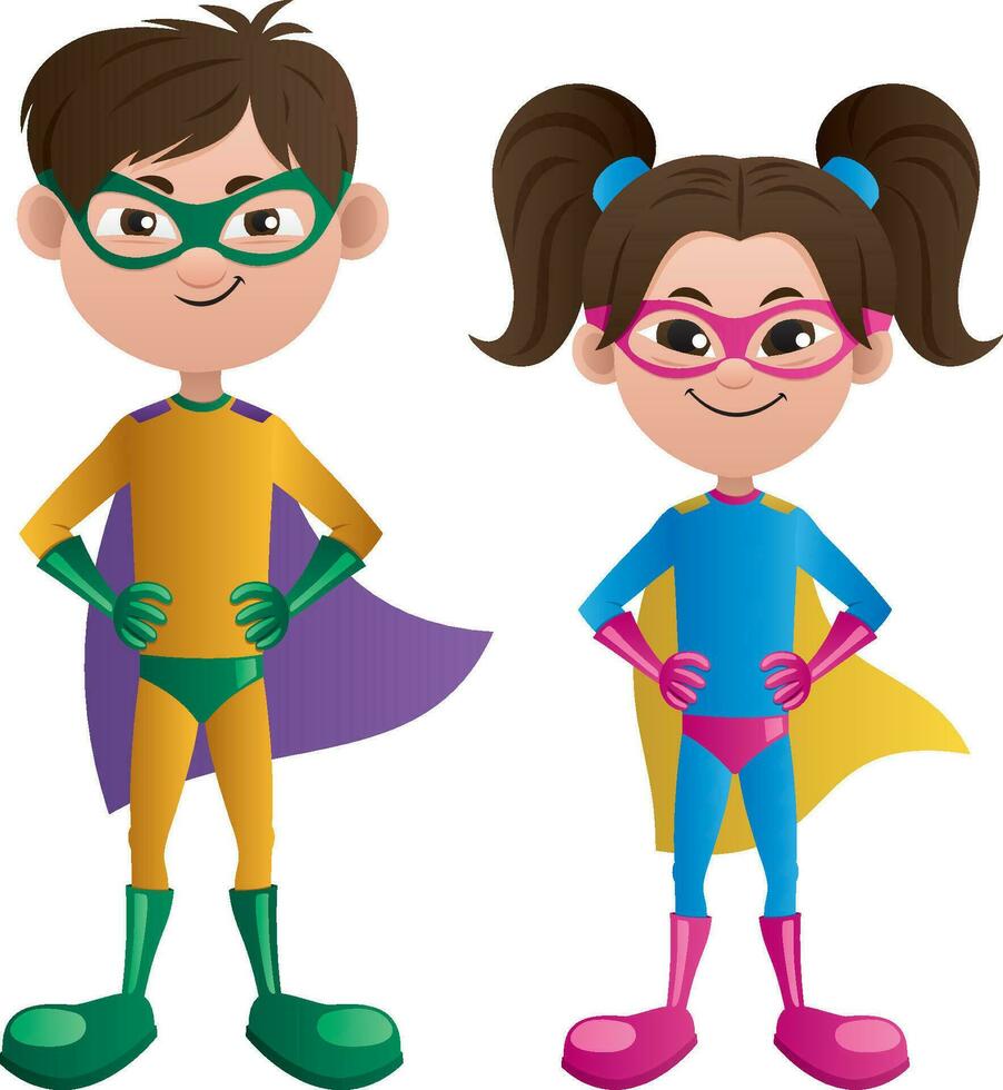 Super Kids Asian vector
