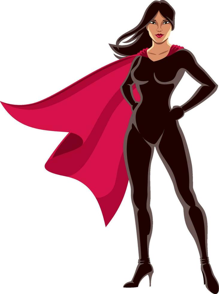 Super Heroine Asian vector