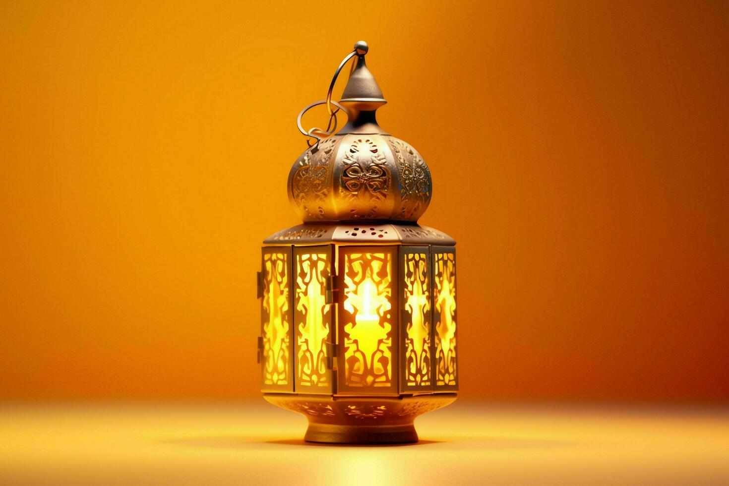 Eid mubarak and ramadan kareem greetings with islamic lantern and mosque. Eid al fitr background. Eid al fitr background of window concept by AI Generated photo