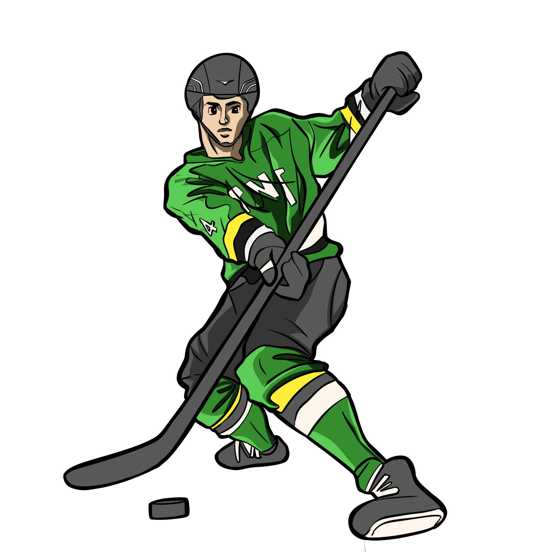 Ice hockey player playing game 35614526 PNG 
