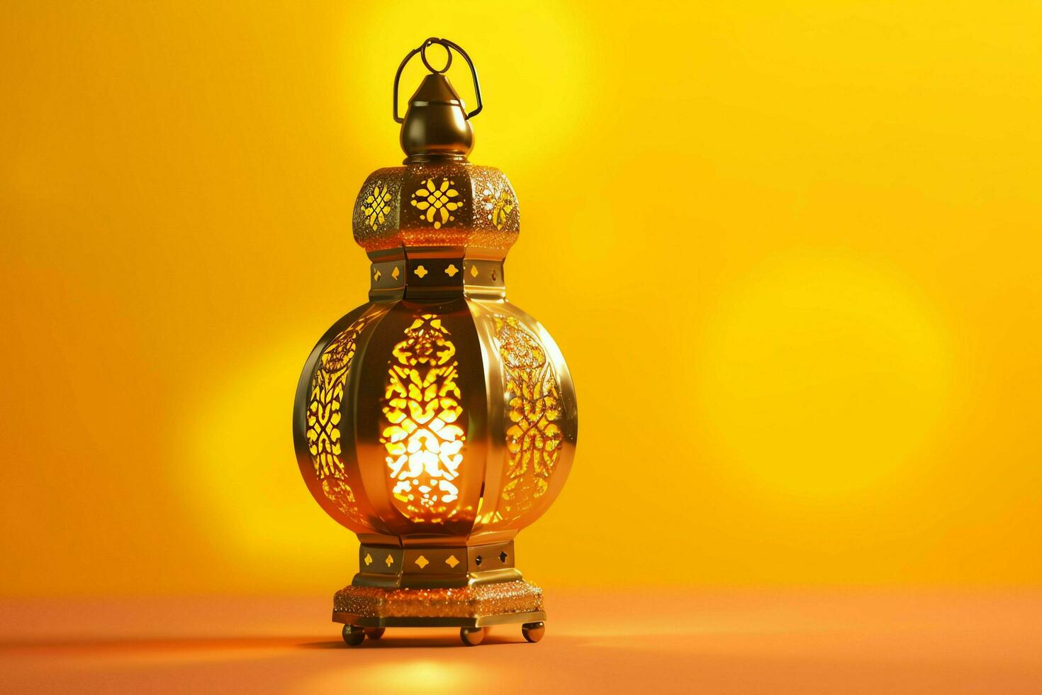 Eid mubarak and ramadan kareem greetings with islamic lantern and mosque. Eid al fitr background. Eid al fitr background of window concept by AI Generated photo