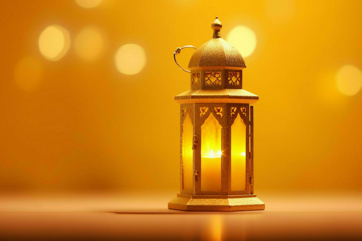 Eid mubarak and ramadan kareem greetings with islamic lantern and mosque. Eid al fitr background. Eid al fitr background of window concept by AI Generated photo