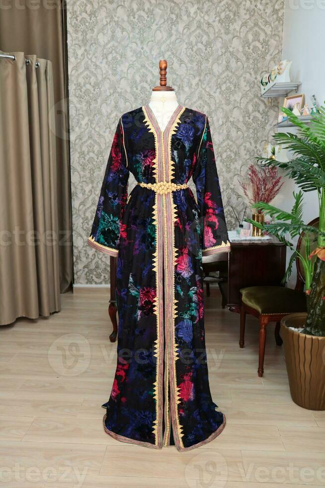 traditional Moroccan caftan photo