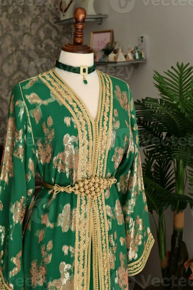 traditional Moroccan caftan photo