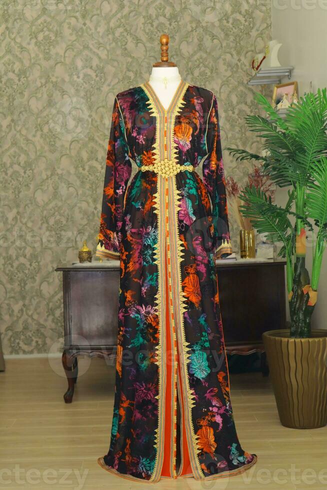 traditional Moroccan caftan photo