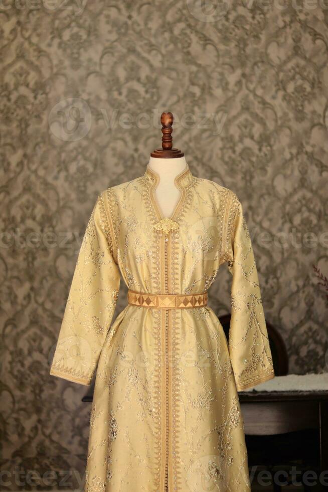 traditional Moroccan caftan photo