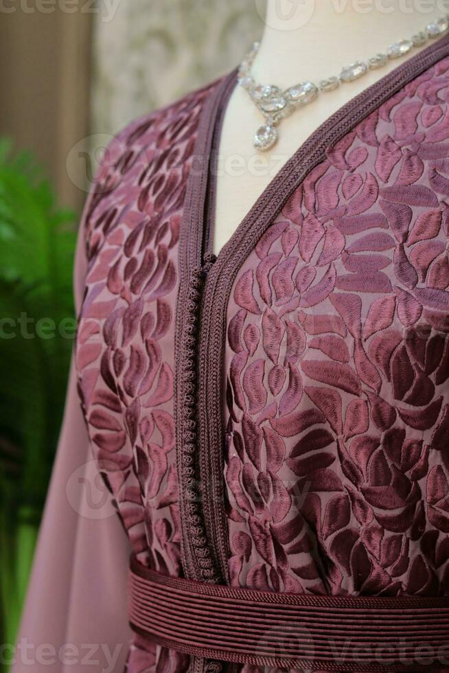 Traditional Moroccan caftan photo