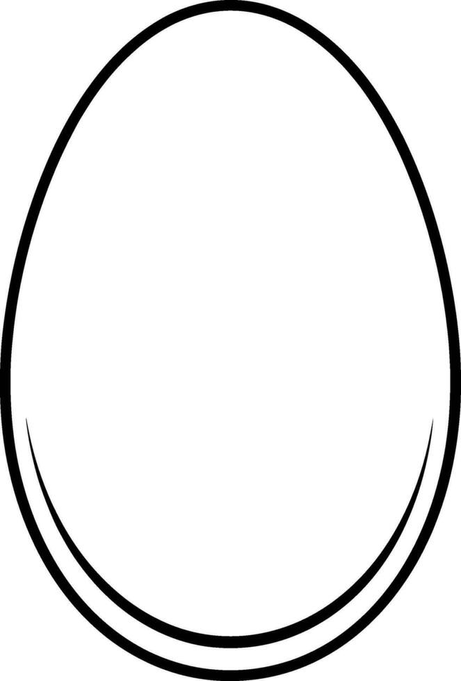 Easter egg solid icon, religion holiday elements, egg with lines, a filled pattern on a white background, eps 10. AI generated illustration. vector