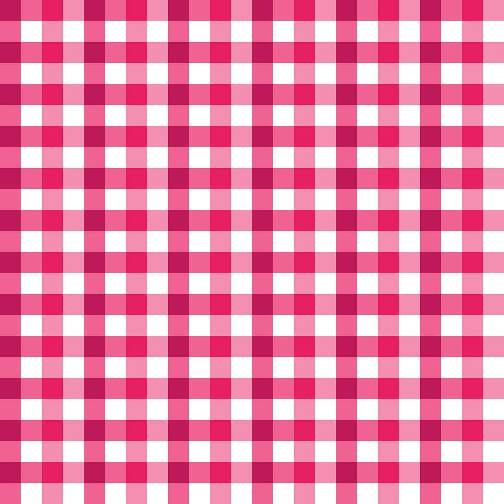 Pink shade plaid pattern background. plaid pattern background. plaid background. Seamless pattern. for backdrop, decoration, gift wrapping, gingham tablecloth. vector