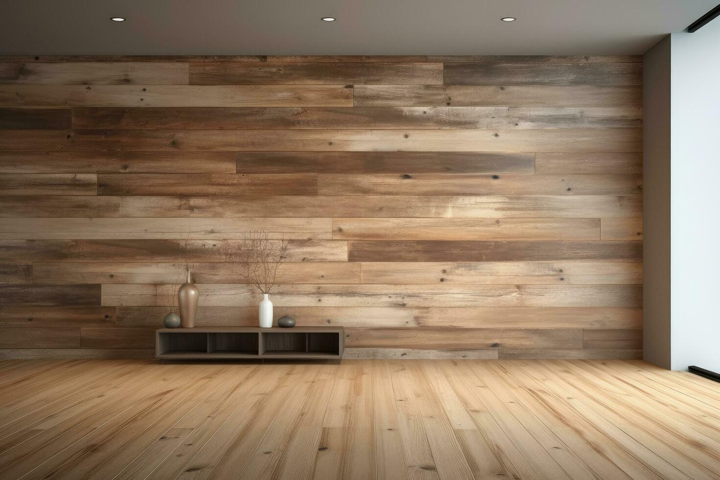 AI generated Empty wood background for product display Ai generated photo