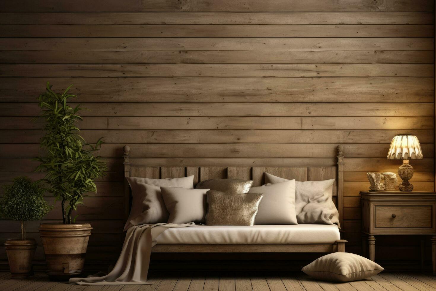 AI generated Wood background for product display Ai generated photo