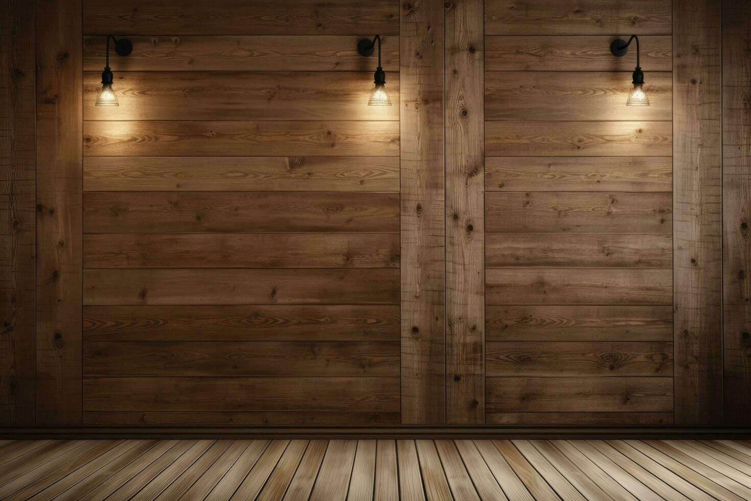 AI generated Empty wood background for product display Ai generated photo
