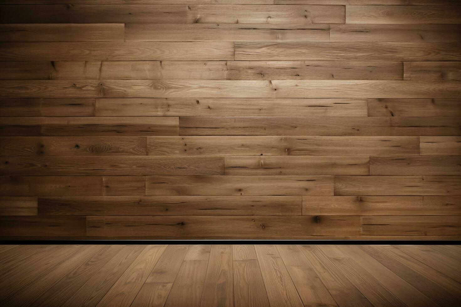 AI generated Empty wood background for product display Ai generated photo