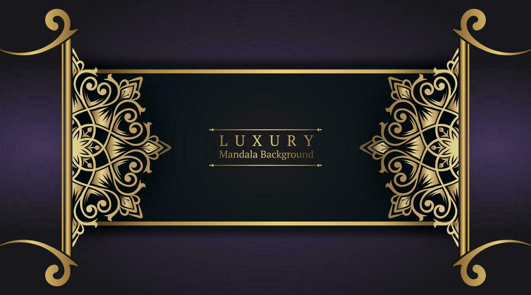 Luxury background  with mandala ornament vector
