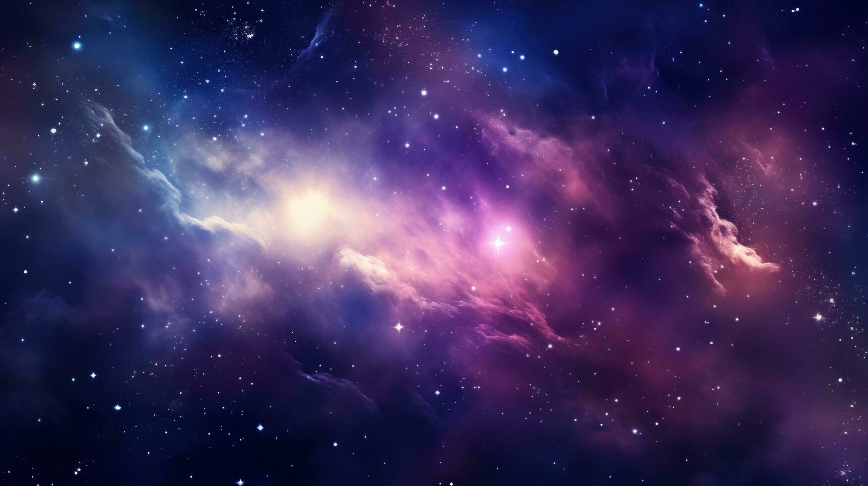 AI generated Vibrant space background with swirling nebulae, stars, and a cosmic expanse for text photo