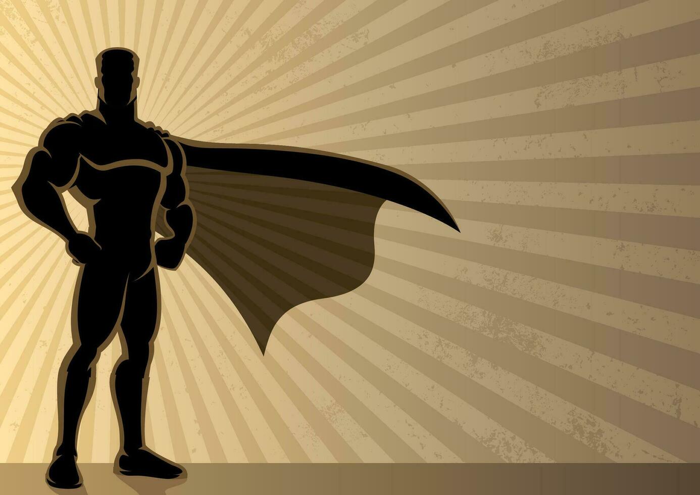 Superhero Background Silhouette vector