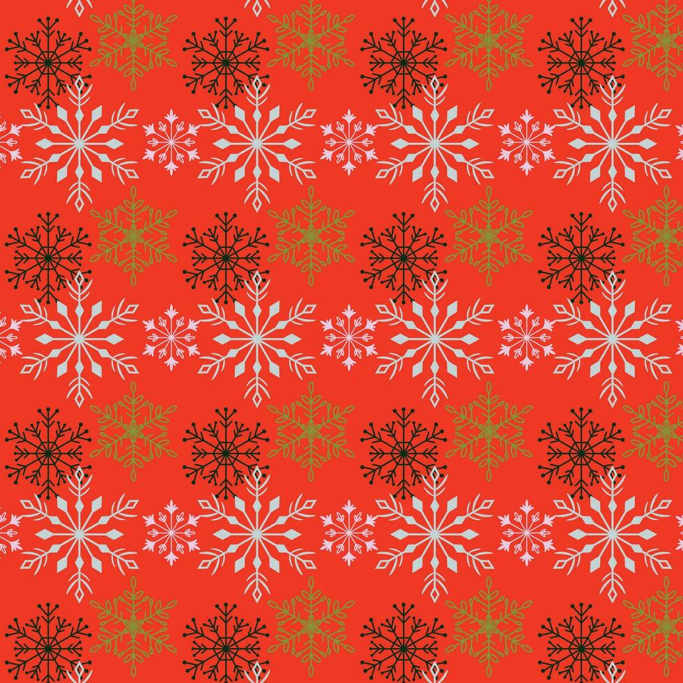 Bright pattern with snowflakes. Winter bright background. Pattern on the swatch panel. vector