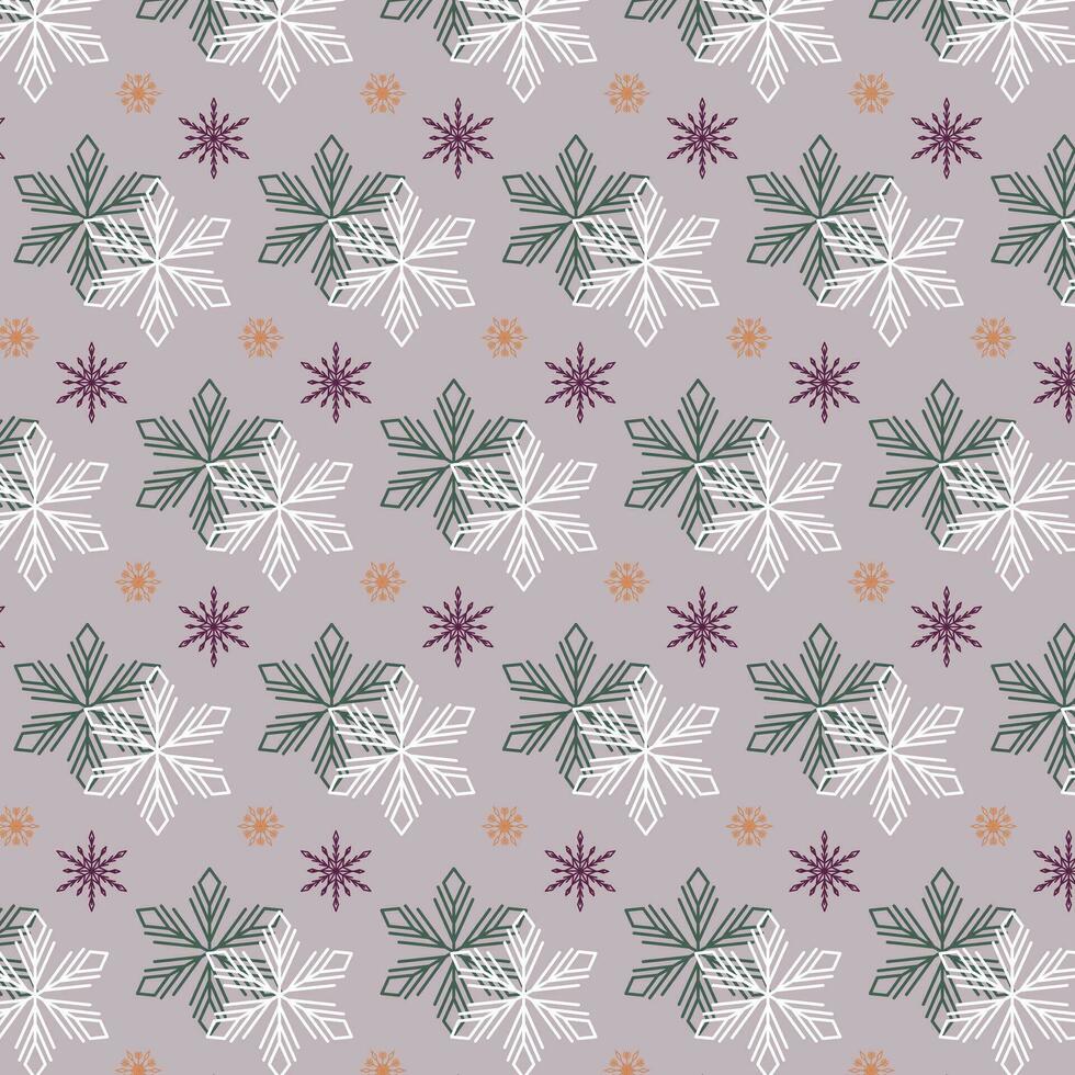 Background with snowflakes in pastel colors. Pattern on the swatch panel. vector