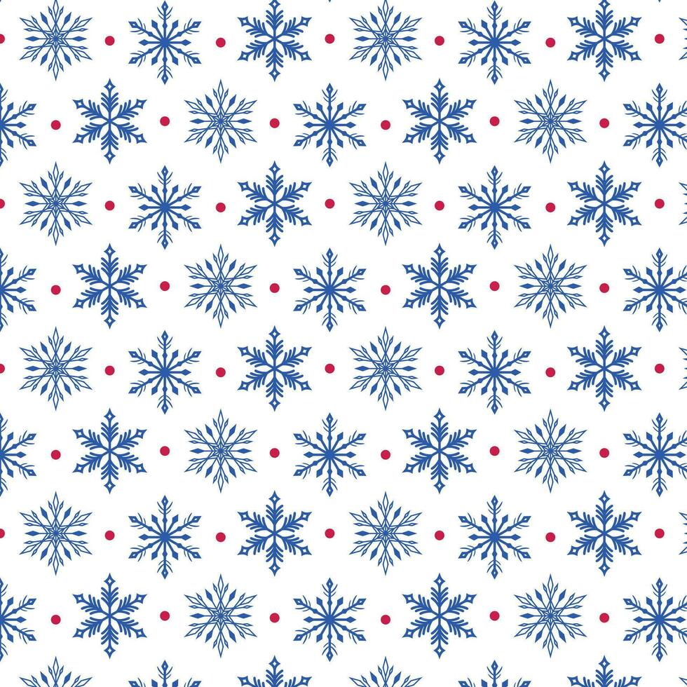 antecedentes con azul copos de nieve en un blanco antecedentes. modelo en el muestra de tela panel. vector