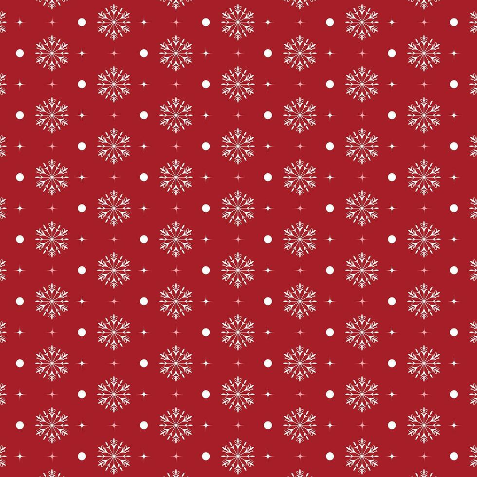 Falling snowflakes on a red background. Winter background with snowflakes. Winter design for prints. Pattern on the swatch panel. vector