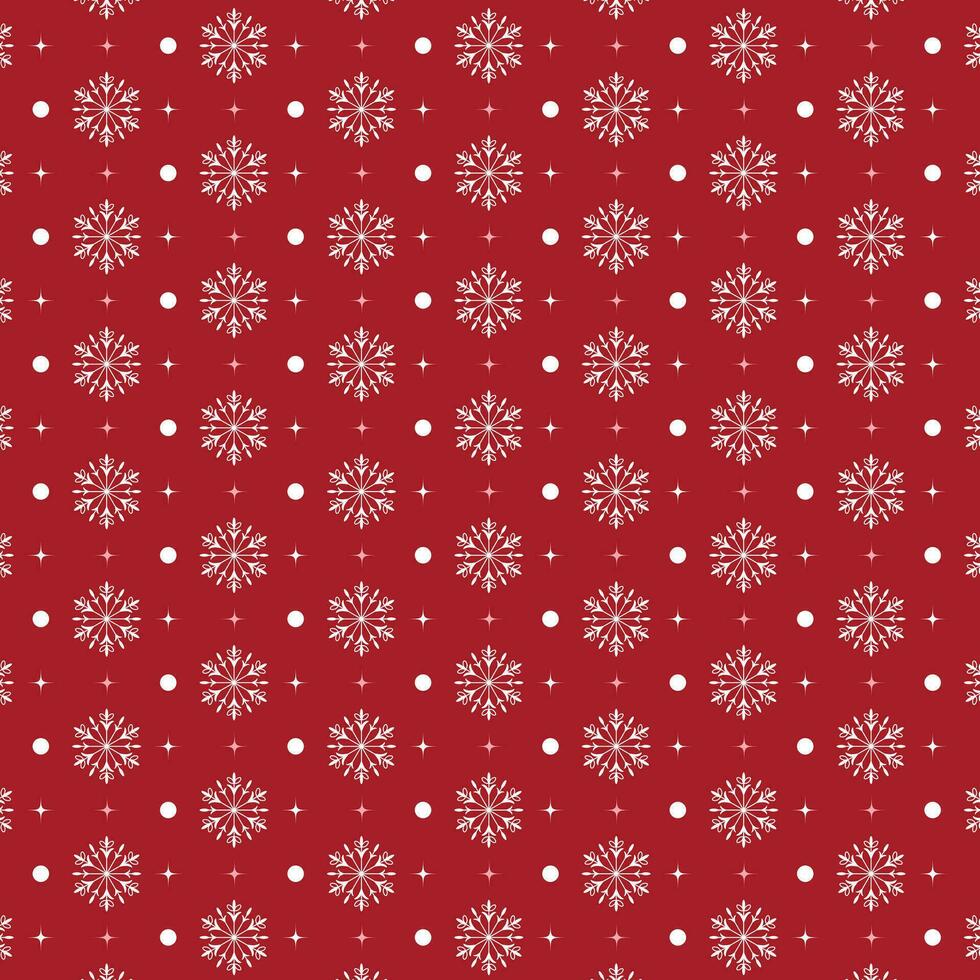 Falling snowflakes on a red background. Winter background with snowflakes. Winter design for prints. Pattern on the swatch panel. vector