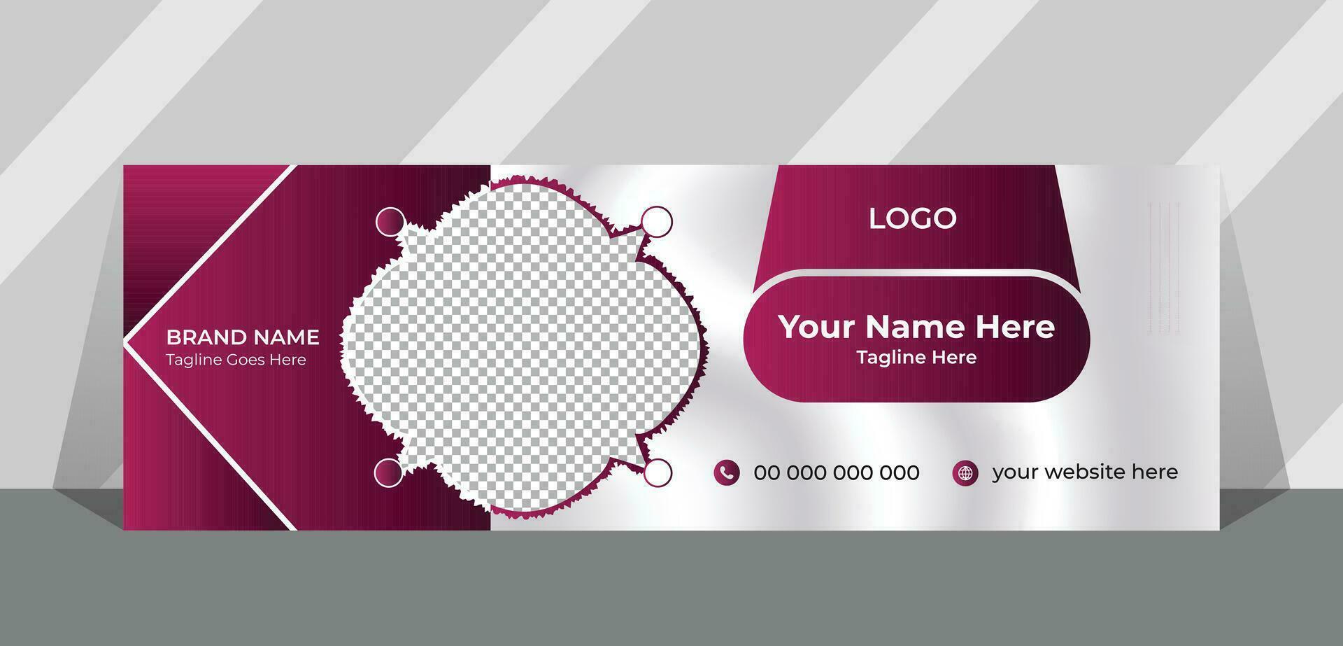 Email Signature Design vector