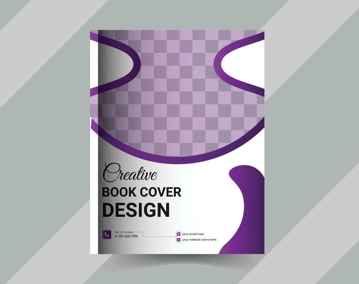 diseño de portada de libro vector