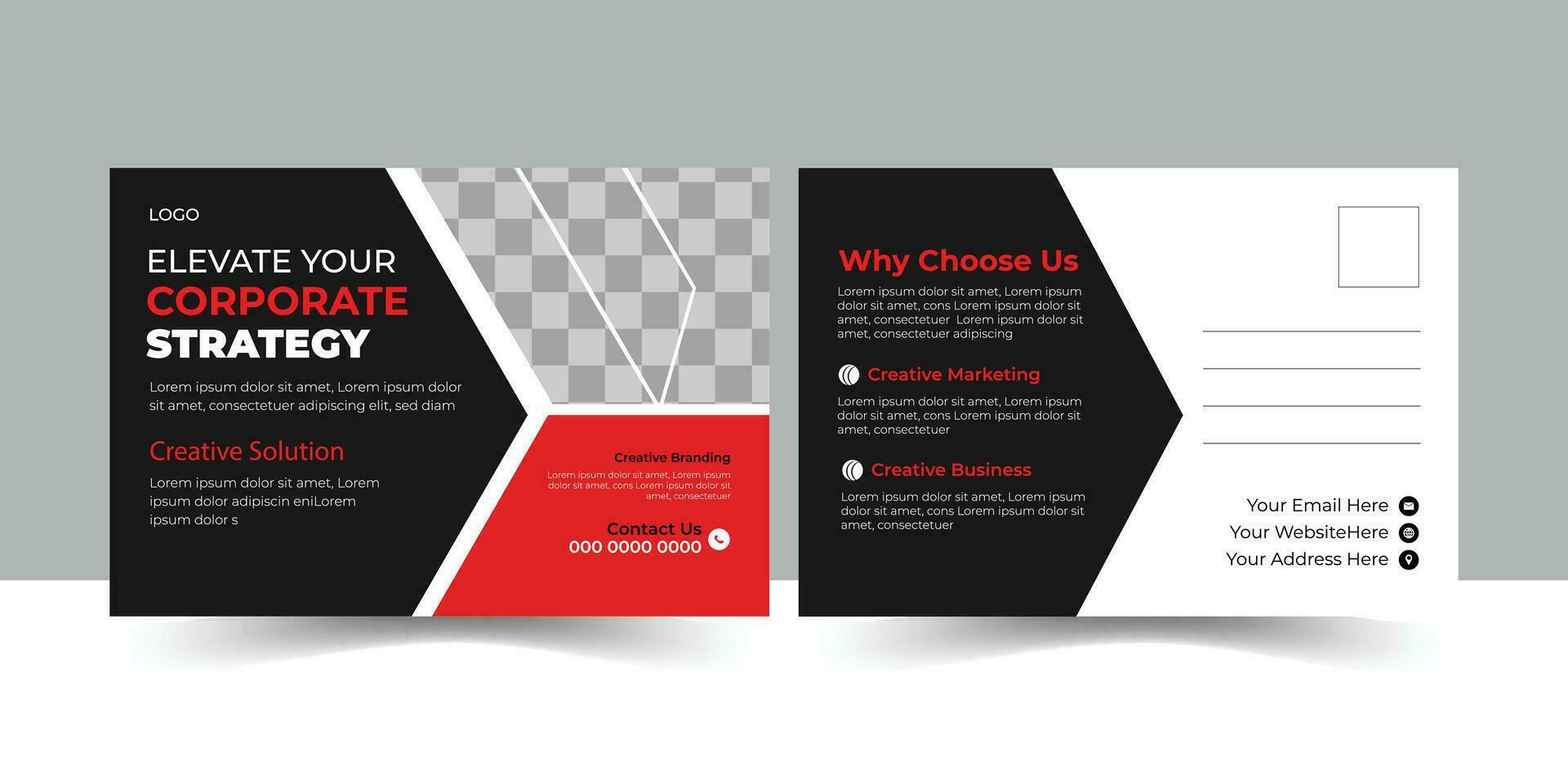 Business post card Design vector