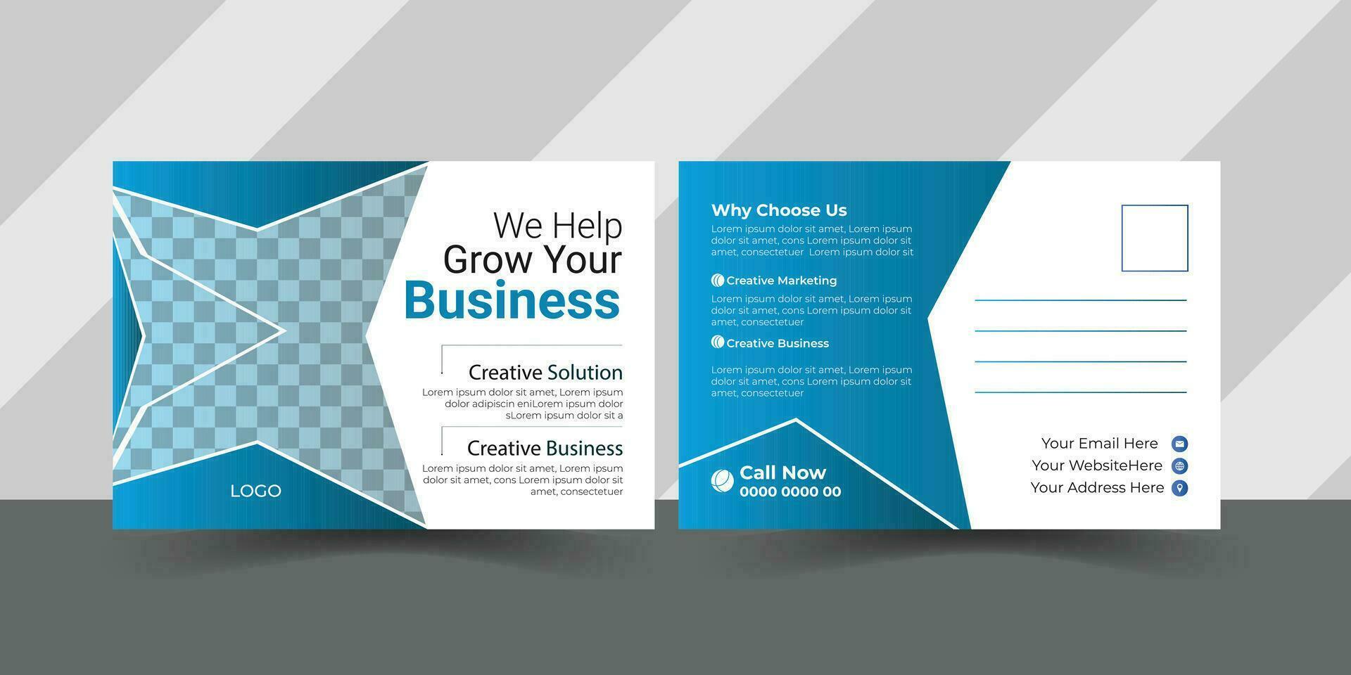 Business post card Design vector