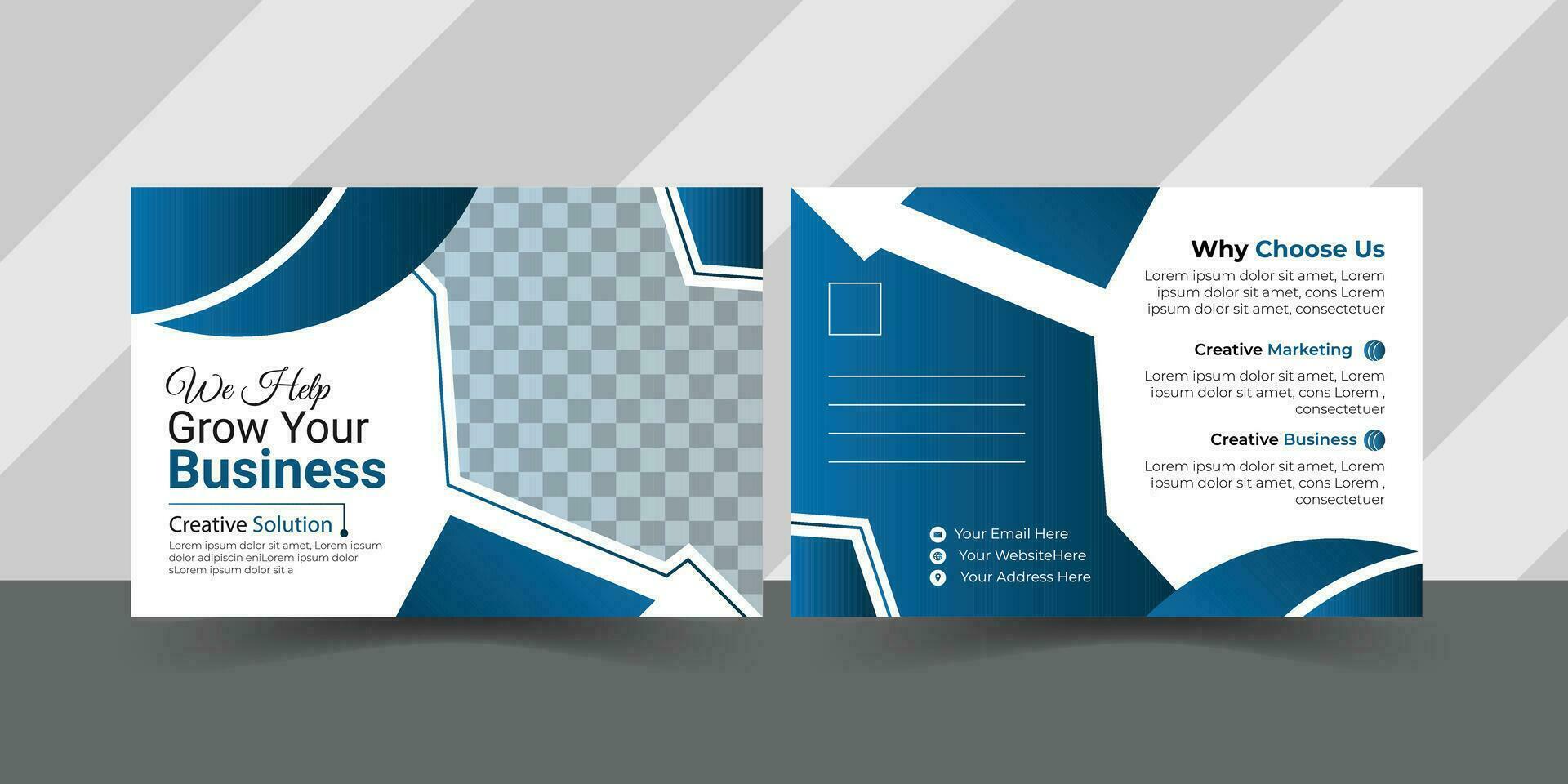Business post card Design vector