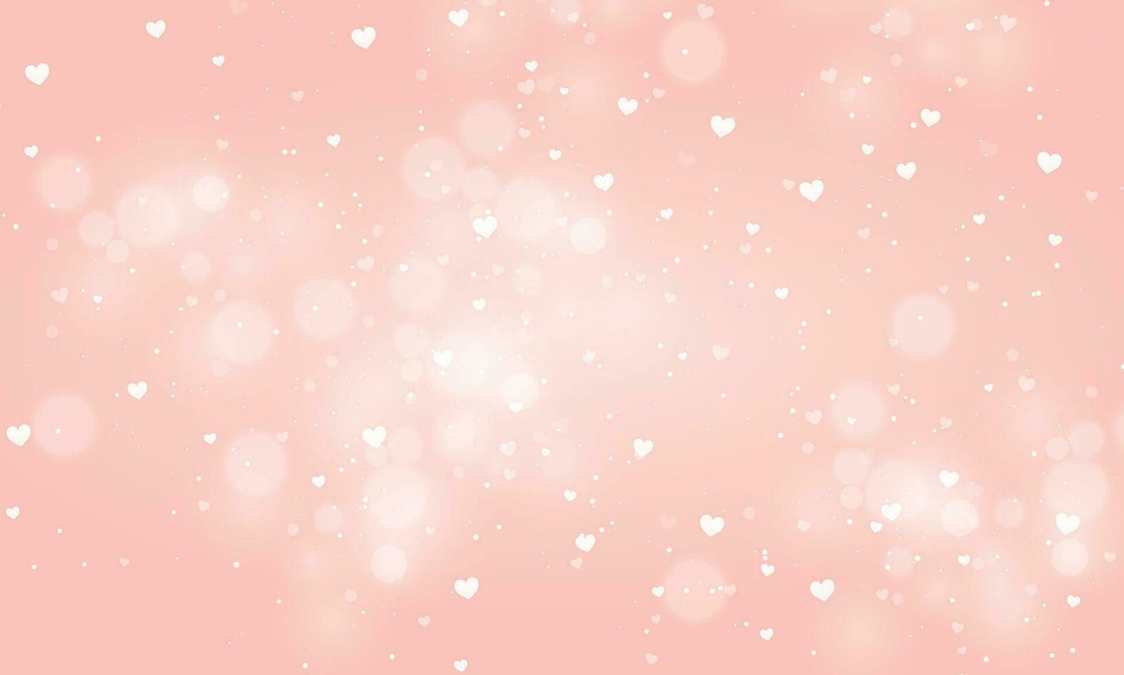 Vector valentine's day background with bokeh