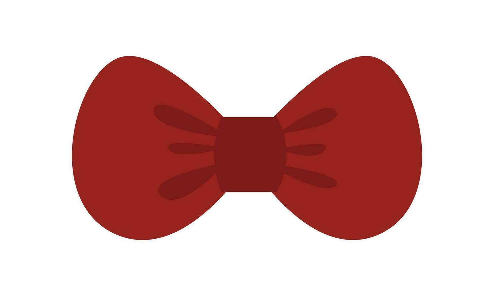 Vector bow tie illustrations on transparent background