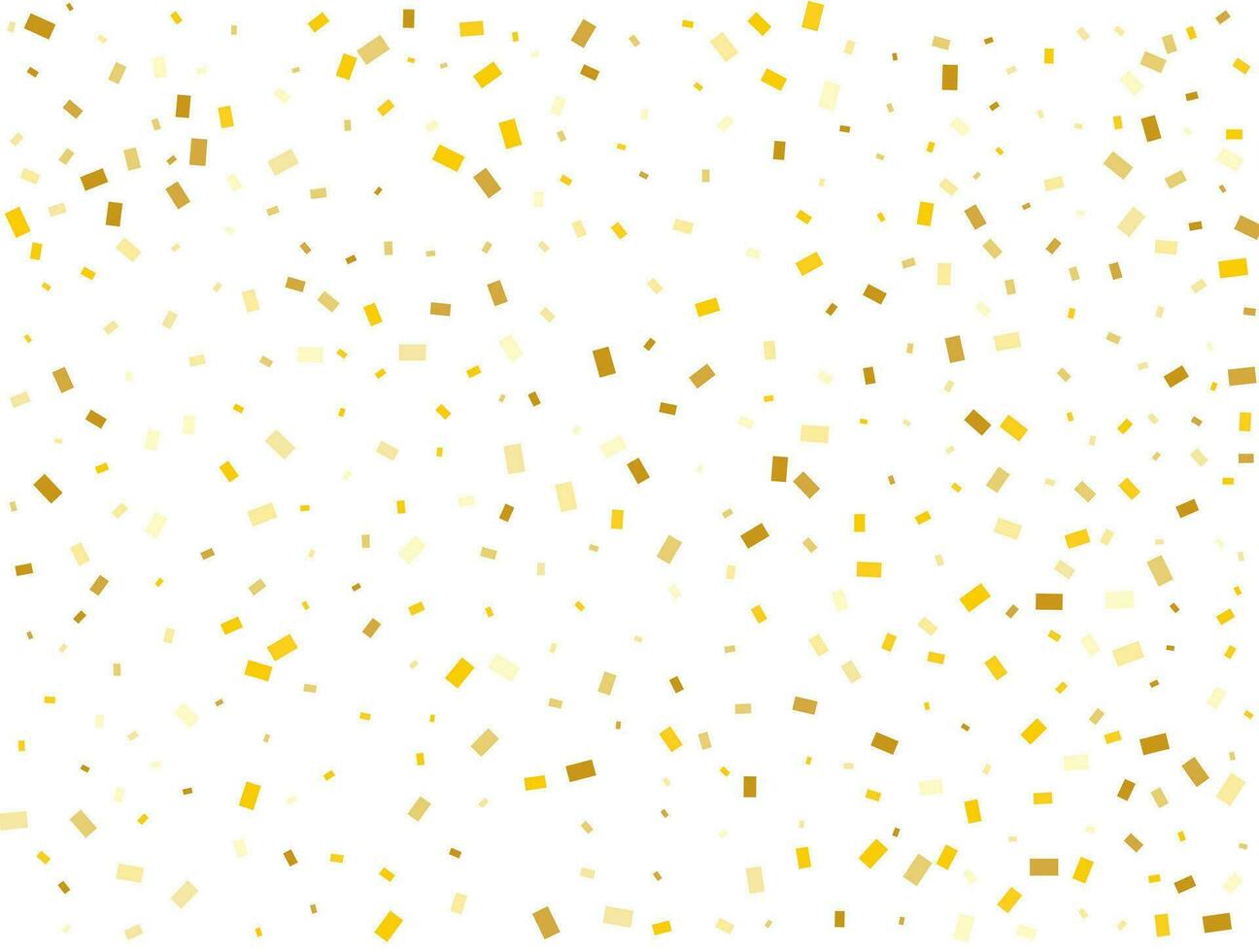 Magic Light Golden Rectangles. Confetti celebration, Falling Golden Abstract Decoration for Night Party. Vector illustration