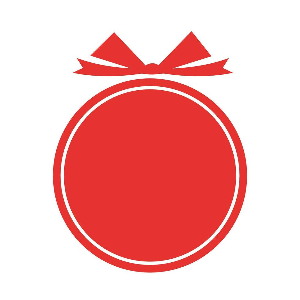 Navidad redondo tarjeta arco en blanco antecedentes Navidad decoración fiesta bandera diseño vector