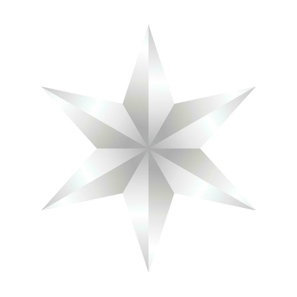 vector decorativo astilla estrella en blanco antecedentes