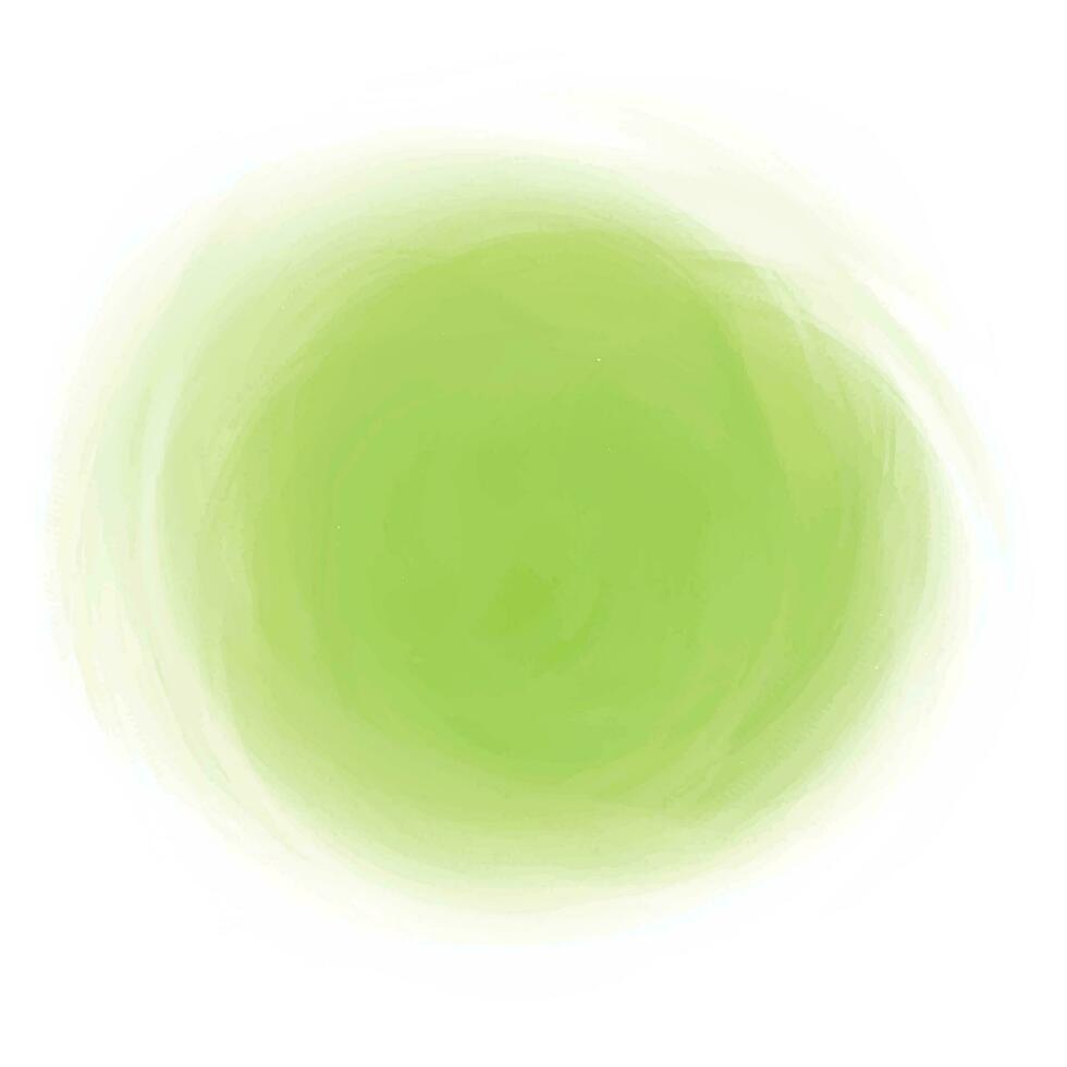 Vector abstract green splash watercolor design