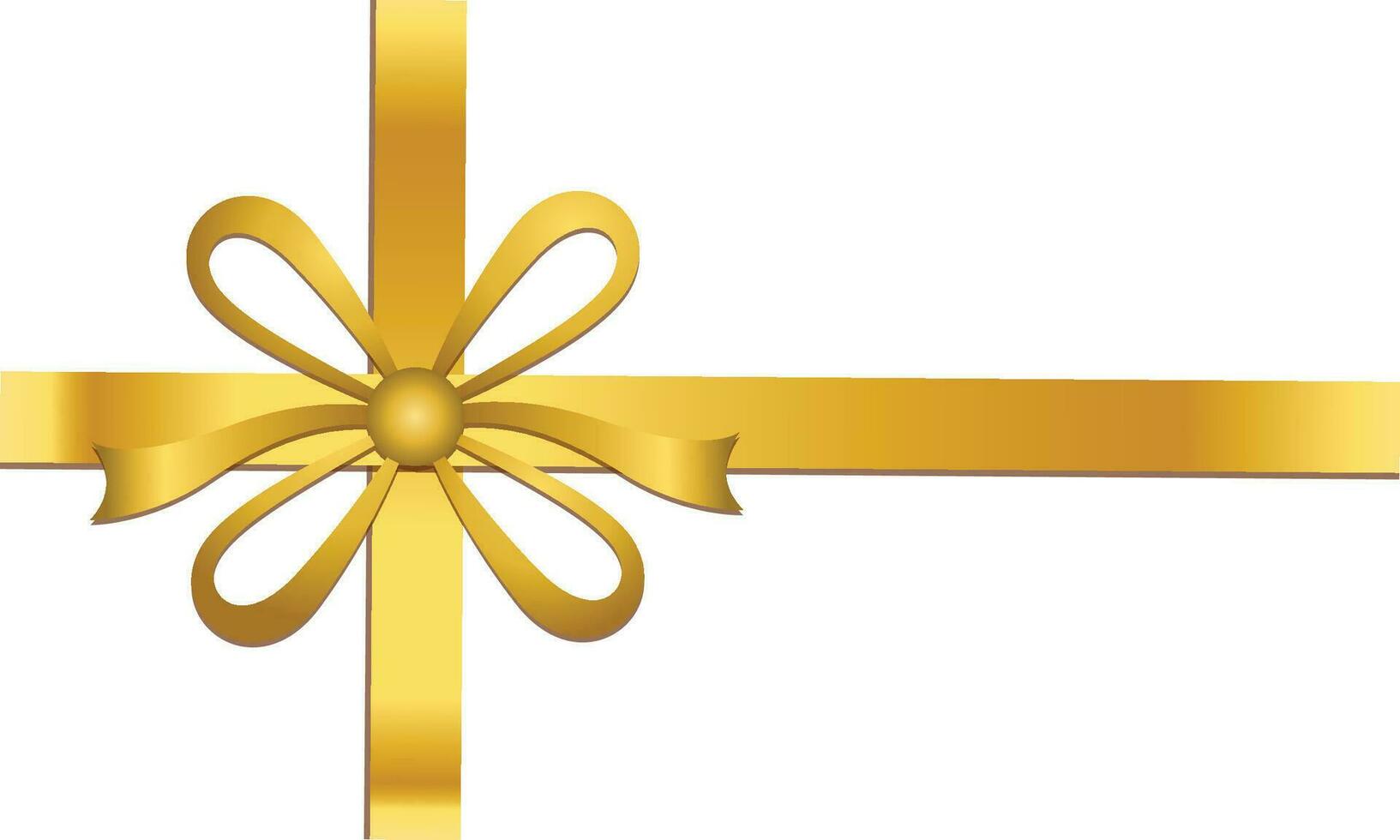 Vector background with a golden bow