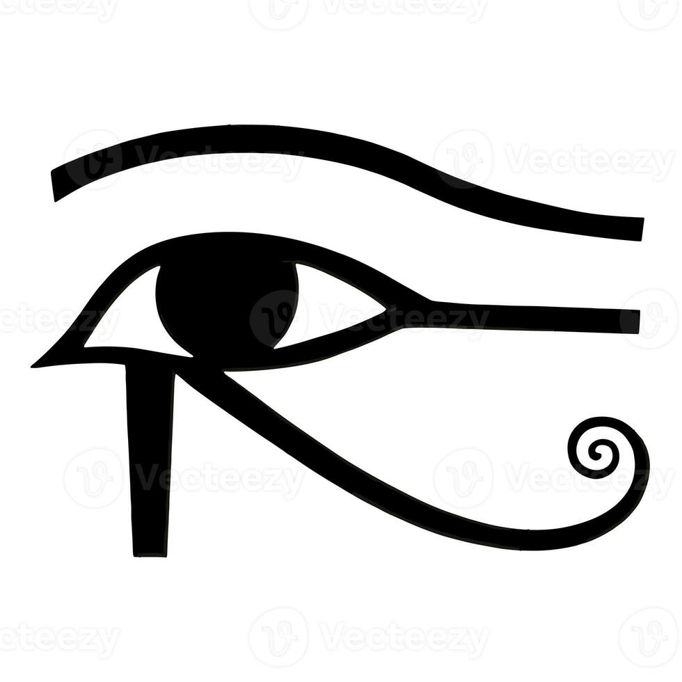 ai generado ojo de horus símbolo desde antiguo Egipto foto