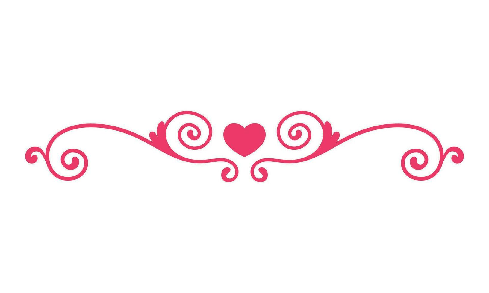 Hand drawn flat design hearts border and frame vector